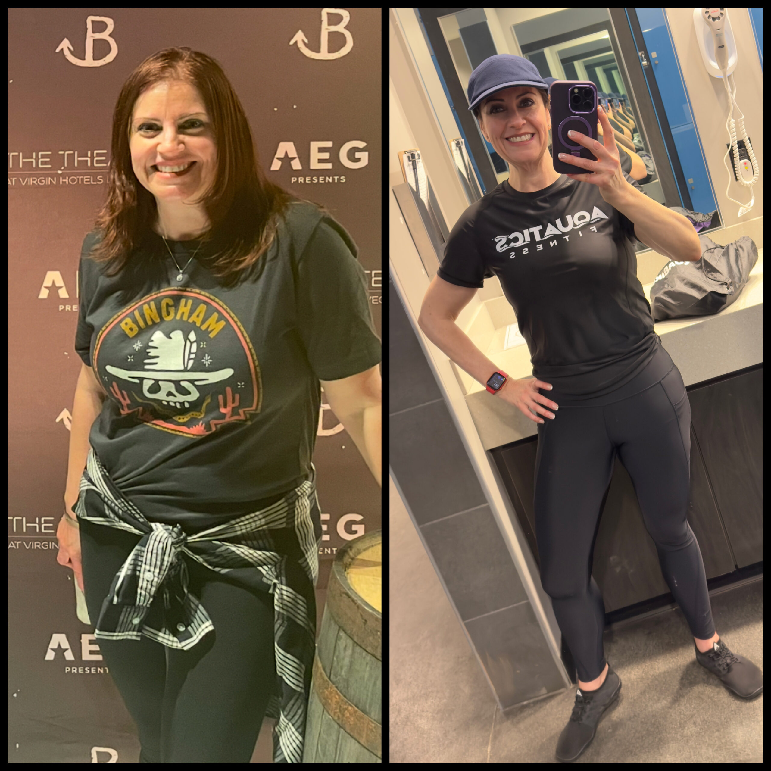 Julia Aquabike transformation journey before and after weight loss